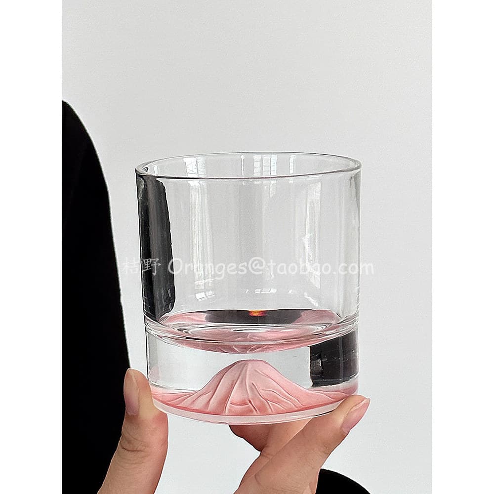 Oranges edição limitada rosa neve montanha vidro nicho High-End vidro de água vidro de vidro de uísque