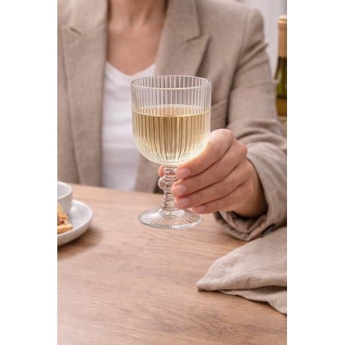 Conjunto 6 Tacas Vidro 380ml Elegante Duravel Uso Festas Ocasiões Especiais