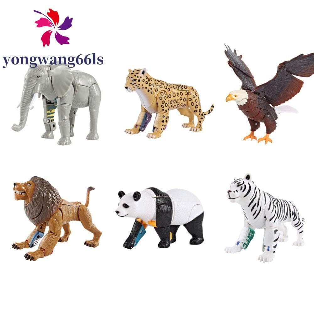 Figura De Ação De Deformação YONGWANG , Robô Educacional De Animais Transforma Elefante Leão , Zoológico