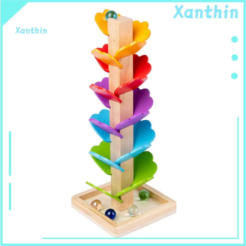 Sound Tree Music Toy Run Rainbow Wooden Educational for Toddlers Boys Girls – Fine Motor Skills Development with Round