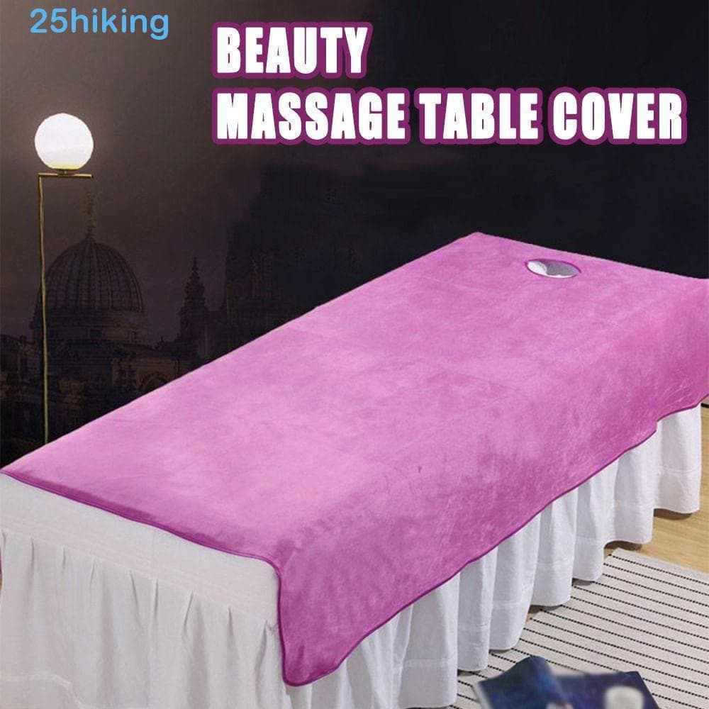 Lençol Cosmético Para Caminhada , Com Colcha Confortável SPA Furo Facial , Capa Macia Mesa De Massagem De Beleza