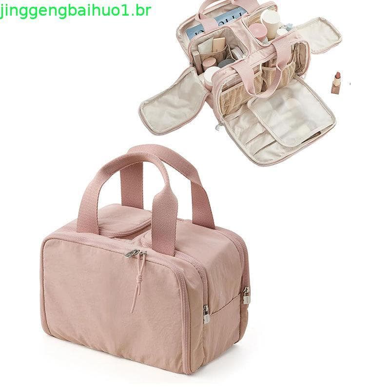 Saco cosmético feminino portátil passeio à prova dwaterproof água saco de higiene pessoal grande capacidade saco de cosm