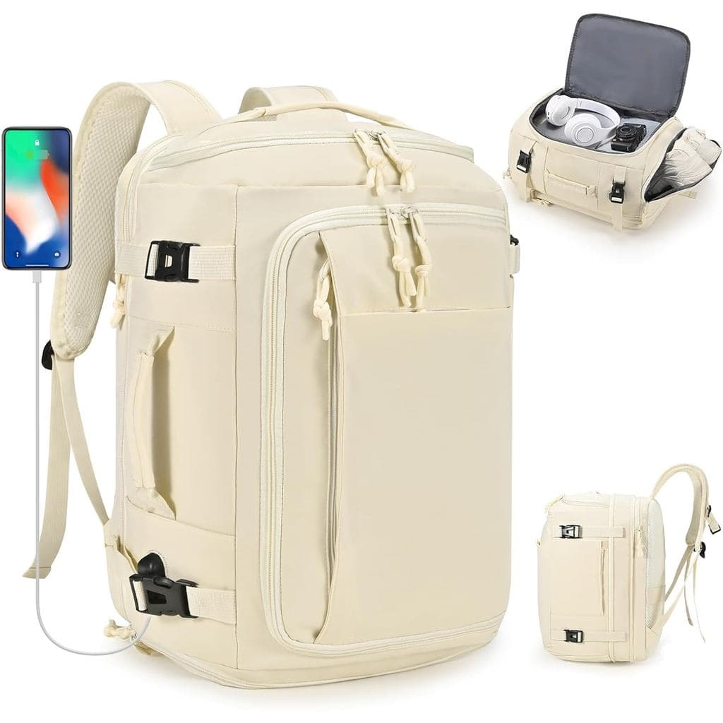 Mochila de Viagem 40x30x20cm, Mochila de Viagem Expansível 30-35L, Bolsa para Itens Pessoais 40x30x25cm, Mochila para La