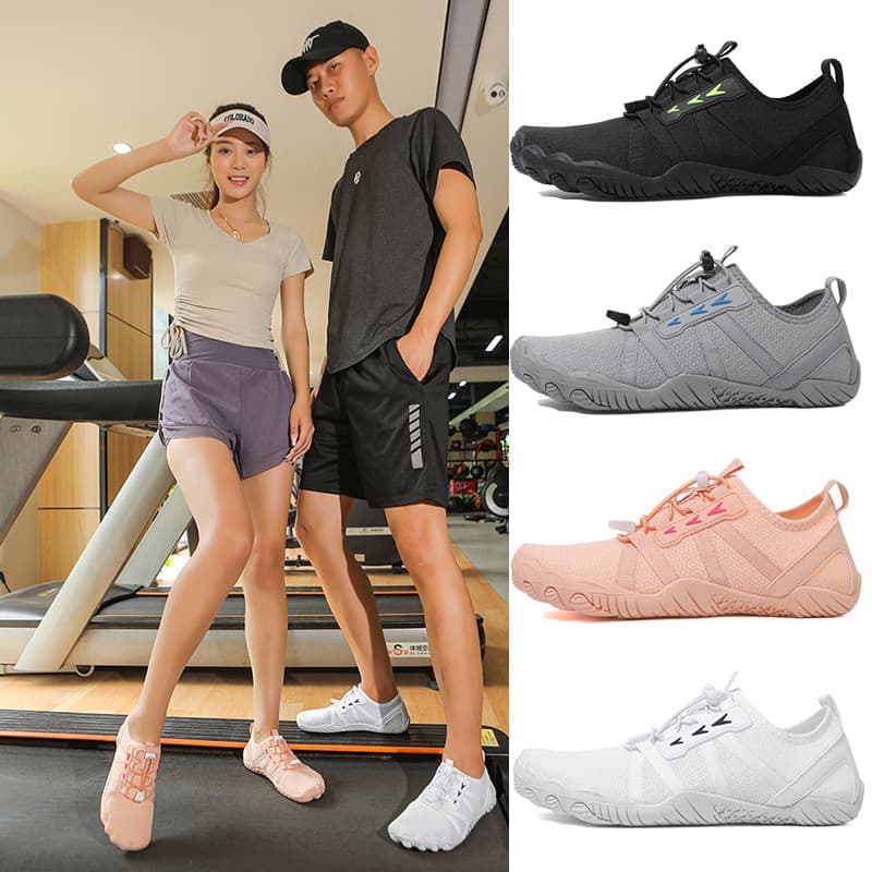 Sapatos de Fitness Indoor masculino Ultra-leve absorção de choque ginásio sapatos especiais esteira pular corda Yoga cas