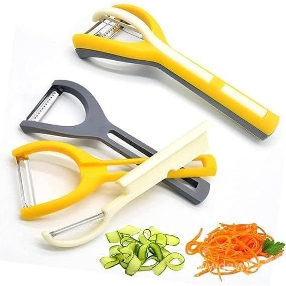 Descascador de Batatas para Cozinha, Descascador de Vegetais 3 em 1, para Cortador Julienne, Fatiador, Triturador, Raspa