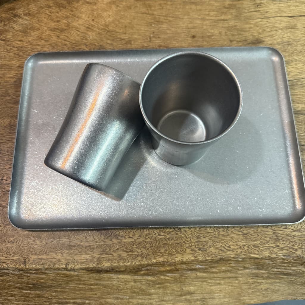 Retro estilo coreano 304 aço inoxidável dupla camada copo de água churrasco loja xícara de café xícara de chá bebida cop