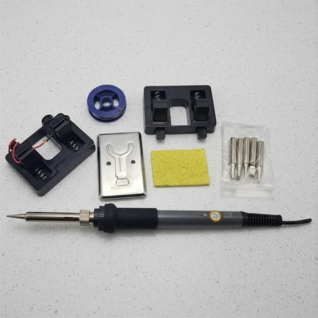 Kit Completo Ferro De Solda 60w Com Controle De Temperatura