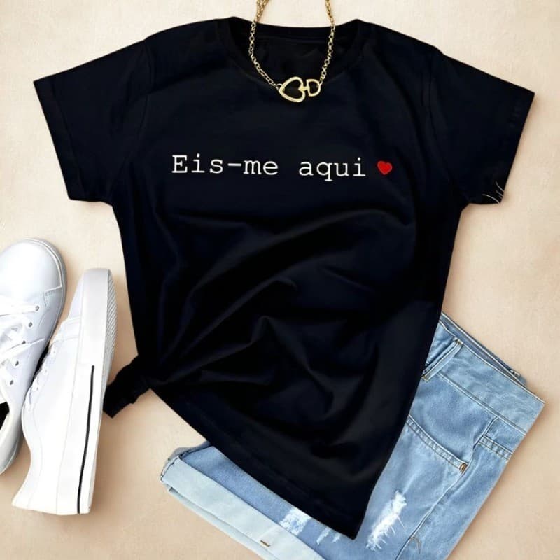 Camiseta Feminina Gospel Estampada 100% Algodão Estilo Moda Cristã Unissex