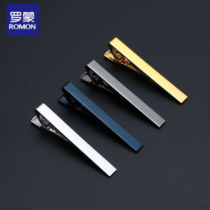 Lomon clipe de gravata masculino moda Formal negócios High-End lapela profissional simples clipe de gravata caixa de pre