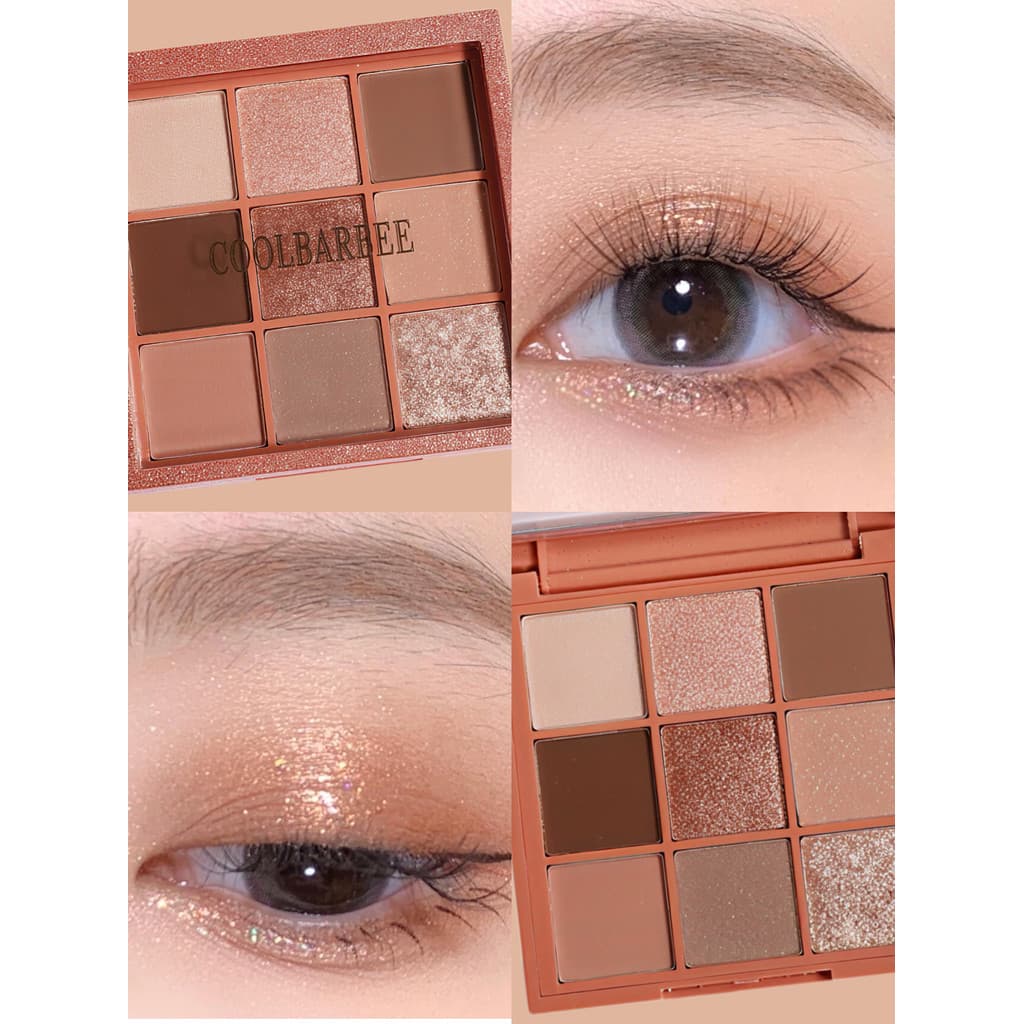 Coolbarbee coolbarbee coolbarbee fosco terra cor laranja marrom feminino novato diário luz maquiagem paleta de sombras 2