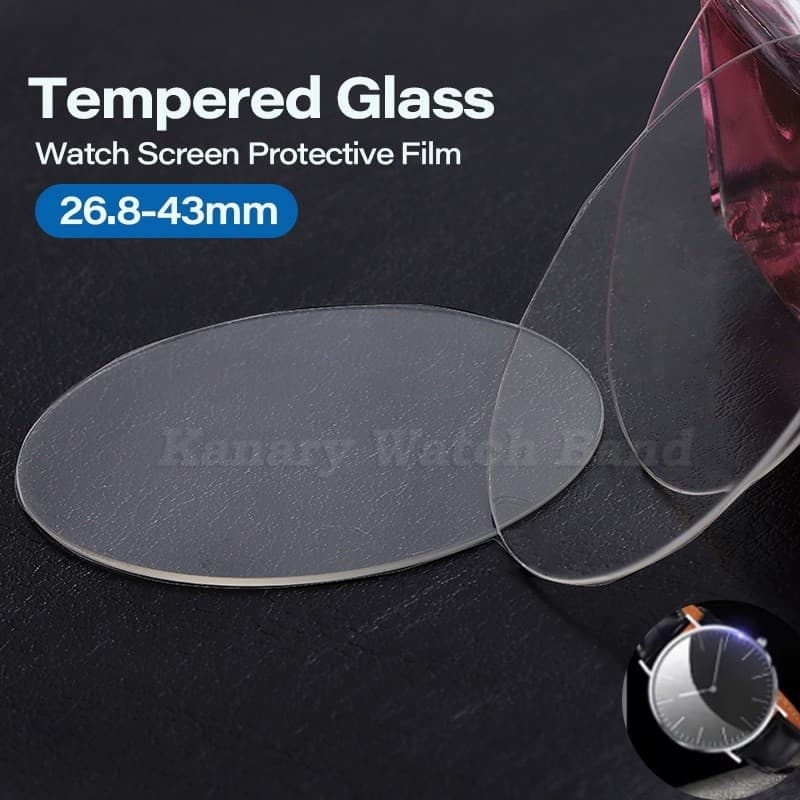 2/3/5pcs Película Protetora De Vidro Temperado Redonda Universal Com 26.8 Mm-43 De Diâmetro Capa Tela De Relógio Para Re