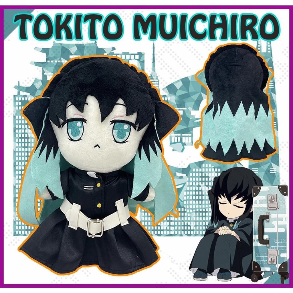 Brinquedos de Pelúcia Muichiro de Demon Slayer, Almofada Muichiro, Boneca de Pelúcia Muichiro, Decoração de Casa de Pelú