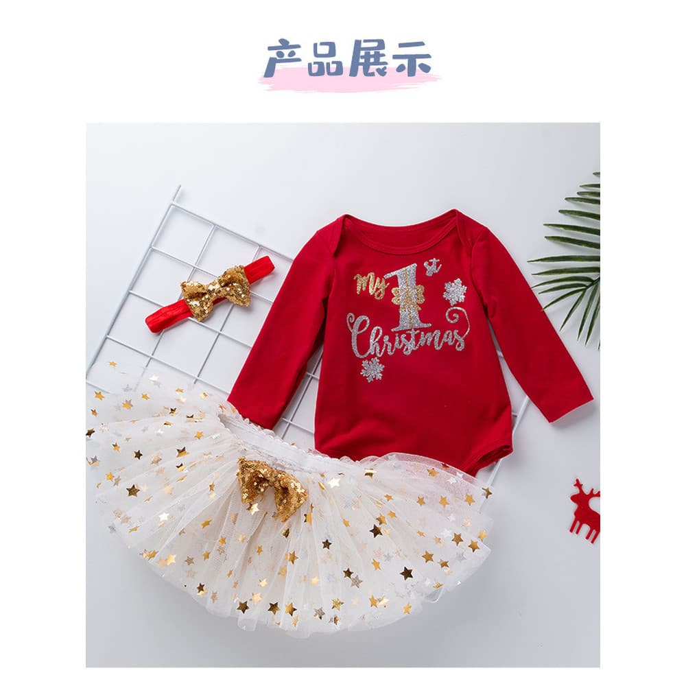 Feminino bebê de um ano de idade vestido menina terno de uma peça roupas de bebê primavera outono vestido de princesa an