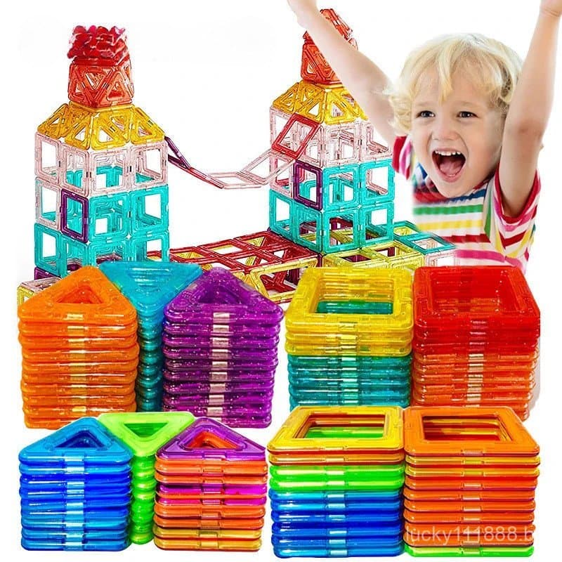 50100pcs Blocos De Construção Magnéticos Para Crianças , Brinquedos De Design Magnético DIY , Educacionais