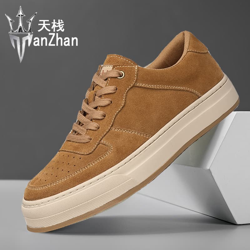 Homens High-End tênis primavera Retro 2026 sapatos masculinos de venda quente estilo dinheiro antigo camurça couro sapat