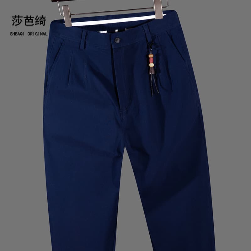 Sabaqi primavera outono Ami macacão de algodão puro calças casuais retas soltas cônicas novo estilo na moda calças mascu