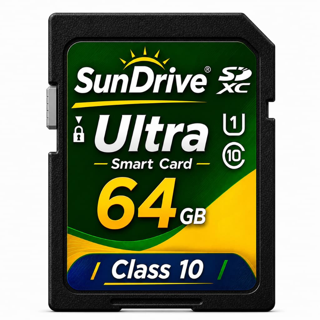 Cartão de Memória SD 64GB Classe 10 para Drone Câmera Fotográfica e Filmadora