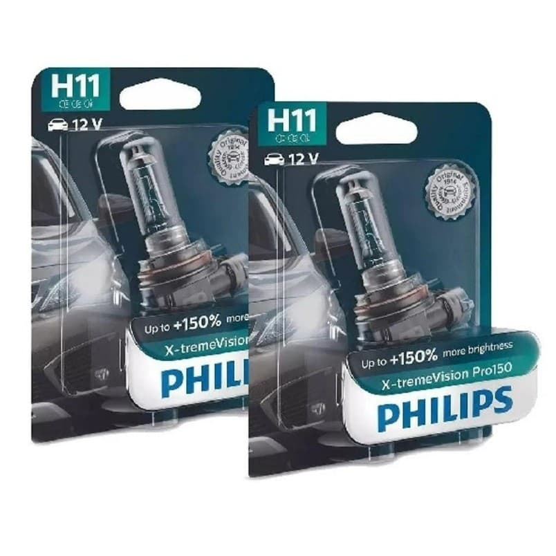 Kit Lampada Philips Xtreme Vision H11 55w 12v Original