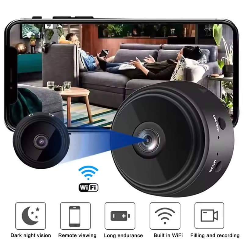 Gravador Sem Fio Mini Filmadoras Câmera De Vigilância De Vídeo wifi A9 IP Versão Noturna Micro Voz