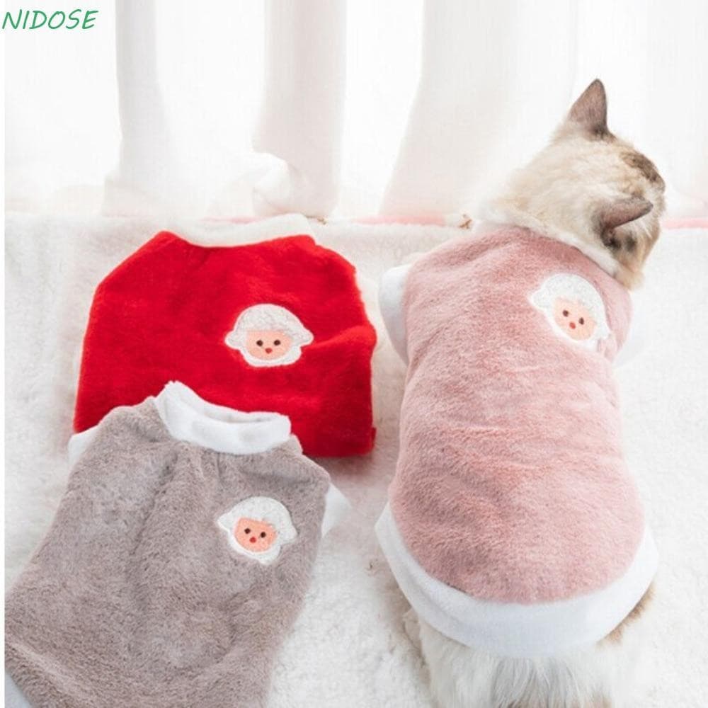 NIDOSE Camisola Filhote De Cachorro Colete Roupa , Resistente Ao Desgaste Quente Inverno Cão Gato Velo Jumper , Roupas M