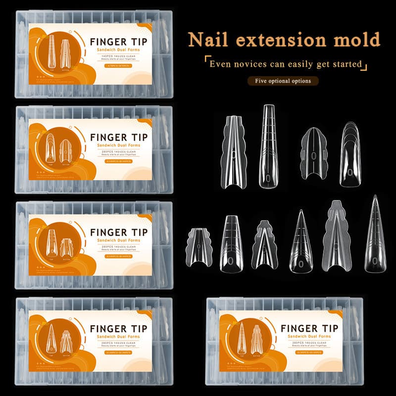 [New]Butterfly edge nail form, nail art practice, nail tips, crystal nail mold, sandwich nail mold, nail art tools