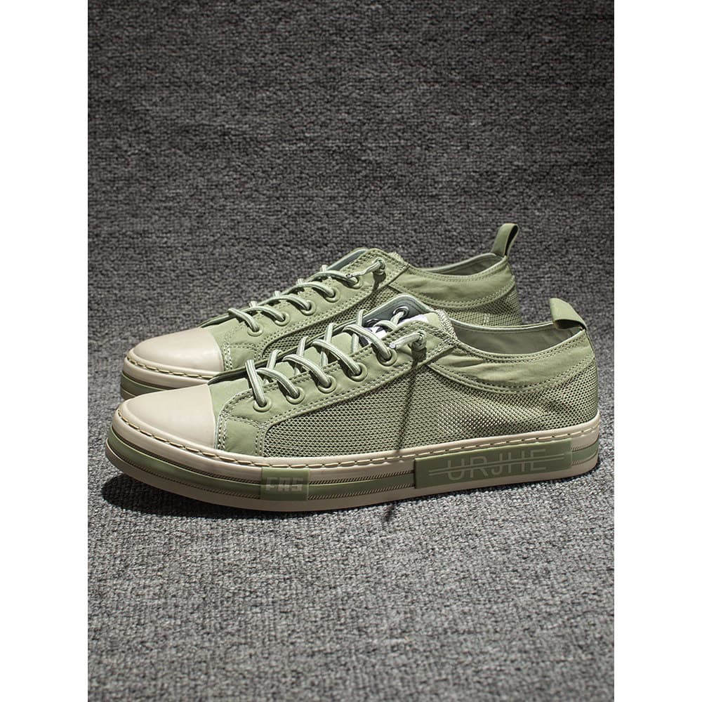 Sapatos de lona masculinos 2025 verão respirável sapatos de malha fina tênis casuais juventude baixo-Top sapatos masculi