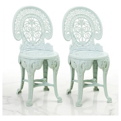 Combo 2 Poltronas Plásticas Decorativas Brancas 110kg Branco Colonial