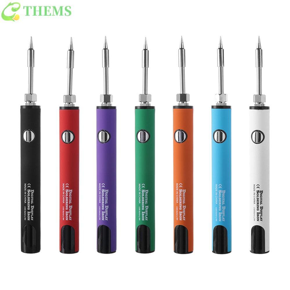 Ferro De Solda Elétrico THEMS , De Sem Fio De Carregamento Rápido USB De Tensão Ajustável ,