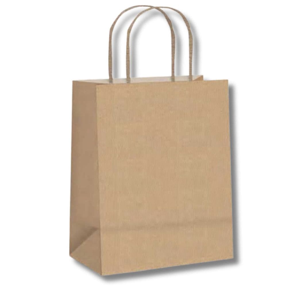 20 SACOLA PAPEL PARDO KRAFT CROMUS 32X26,5X13CM G LISO COM ABA REFORÇADA E FUNDOP/PRESENTES