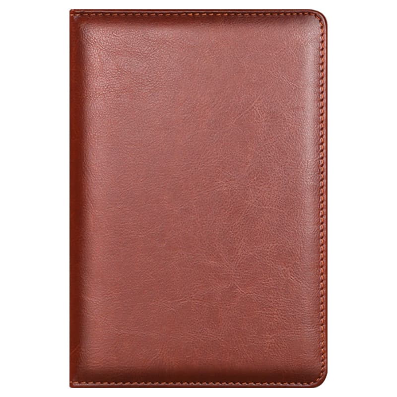 Caderno A4 para escritório de negócios Bloco de notas de couro Extra grande espessado Livro de registros de reuniões de