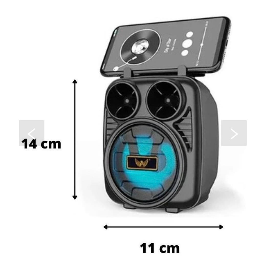 CAIXA DE SOM8W RECARREGAVEL COM(RADIO FM , USB, BT,AUX,SD)AI-1182