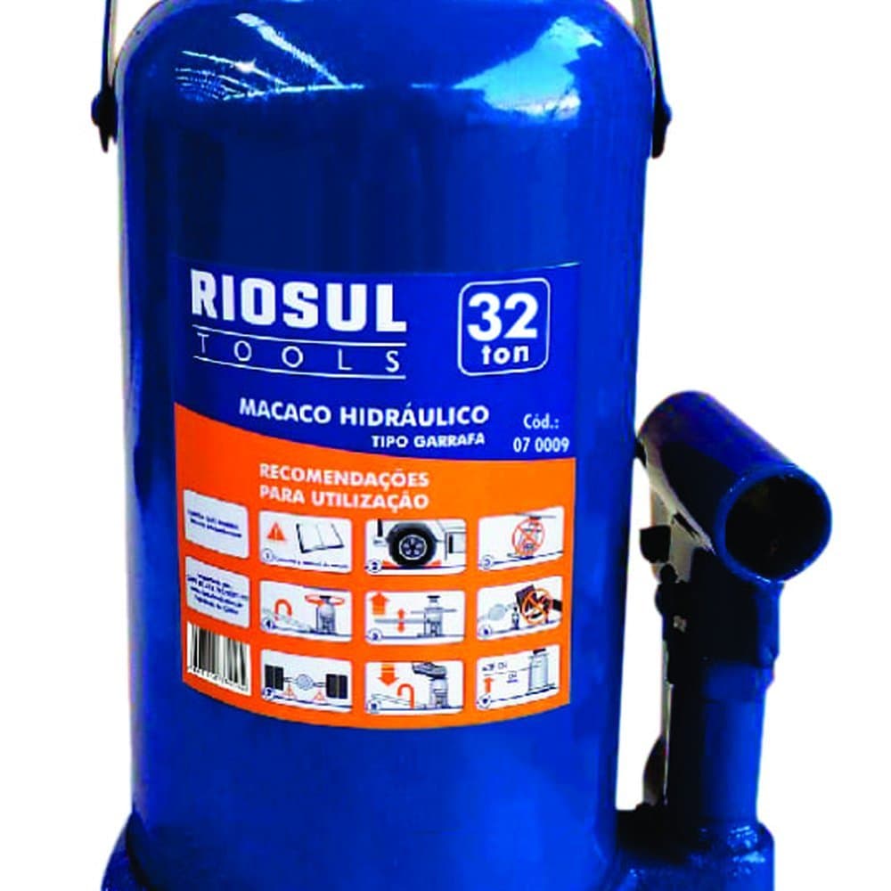 MACACO HIDRAULICO TIPO GARRAFA 32 TON - RIOSULTOOLS