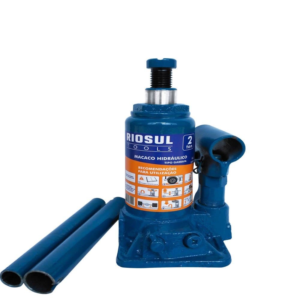 MACACO HIDRAULICO TIPO GARRAFA 2 TON - RIOSULTOOLS