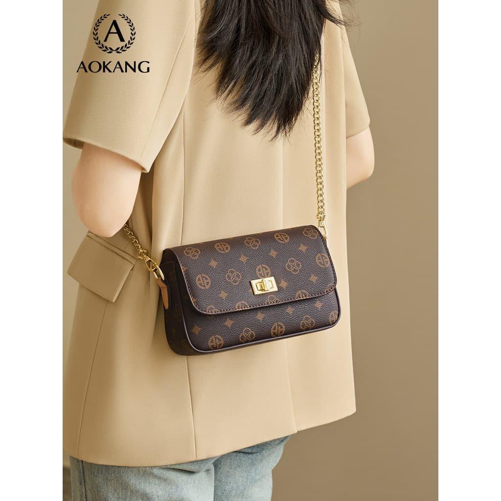Okcom bolsa quadrada pequena 2026 novo estilo bolsa feminina High-End sentido bolsa de ombro Commuter mensageiro bolsa d
