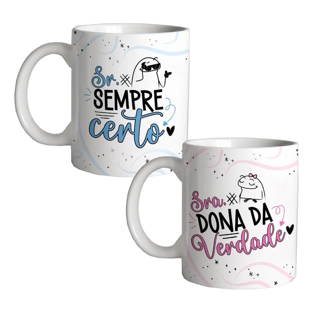 Caneca Personalizada Namorado Flork Sr. Sempre Certo Premium