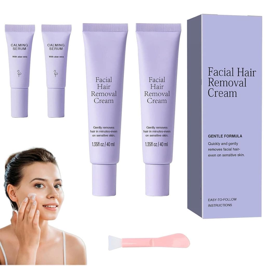 Remoção de Pelos Faciais Hydrateology, Creme Removedor de Pelos Faciais Luuma, Removedor de Pelos Facial Suave para Todo