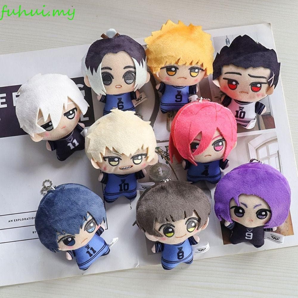 Chaveiro de Pelúcia FUHUI BLUE LOCK, Figura de Anime Nagi Seishiro, Boneca de Algodão Pendente, Boneca Periférica de Ani