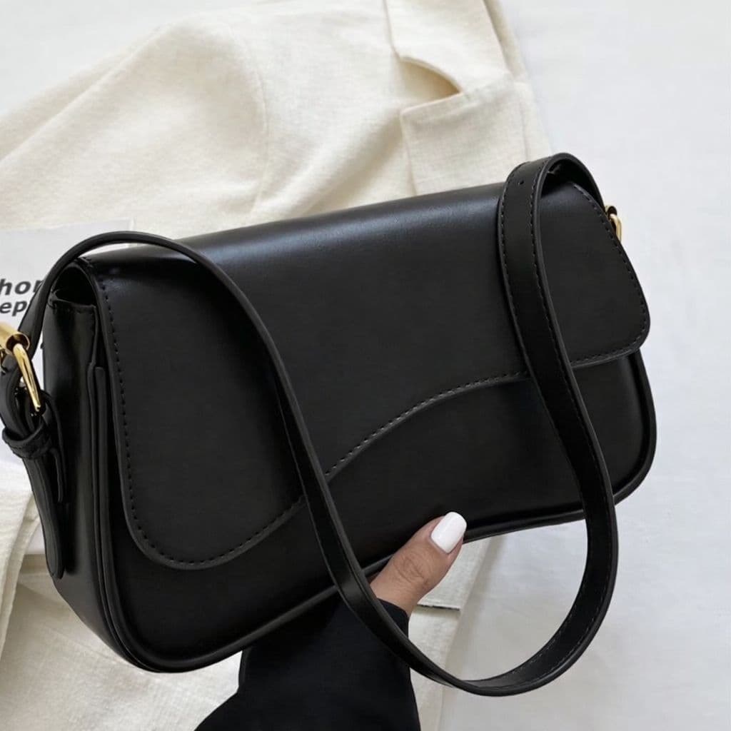 Bolsa Feminina Ombro Social Baguete Casual Maleável Enviamos Imediato