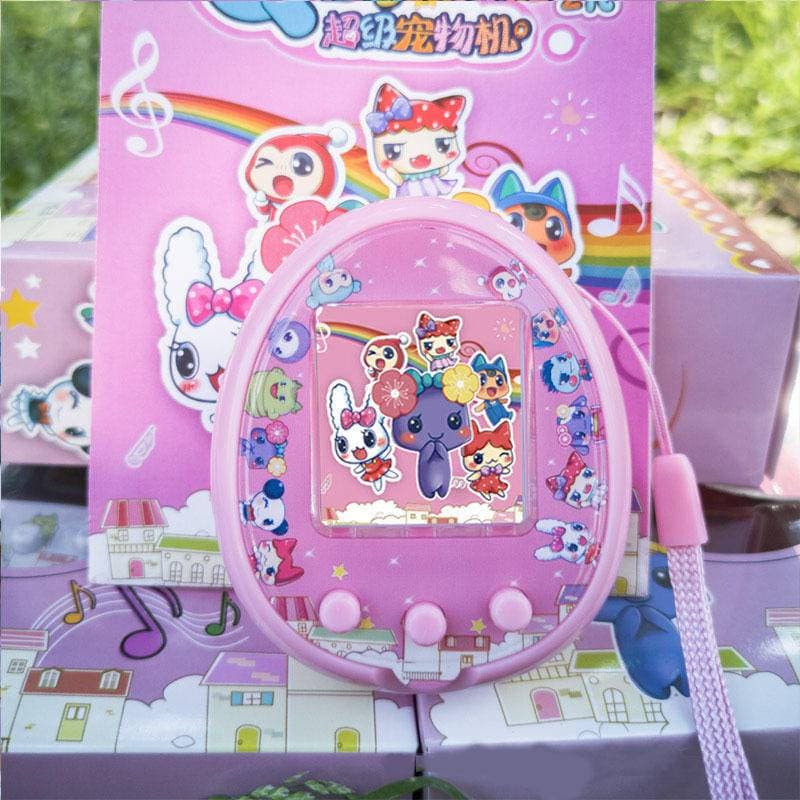 Crianças brinquedos eletrônicos para animais de estimação Tamagotchi tela colorida carregador USB interativo Virtual bri