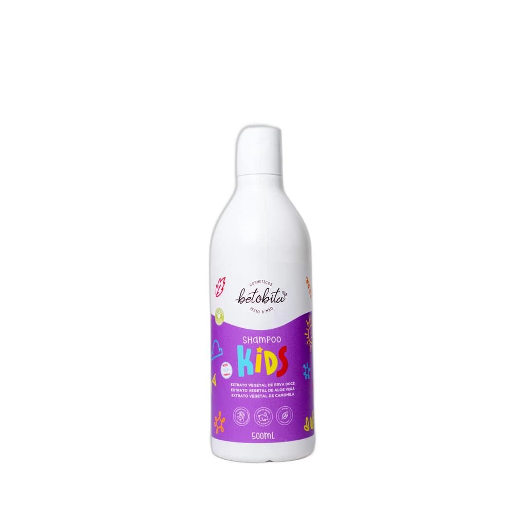 SHAMPOO KIDS BETOBITA VEGANO HIDRATANTE INFANTIL HAIR 500ML