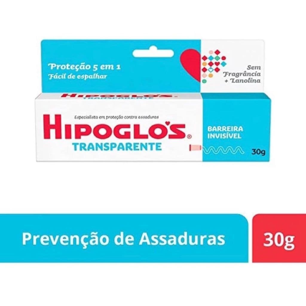 Pomada Bebê Hipoglós Transparente Creme Preventivo Barreira Invisível Contra Assaduras - 30g