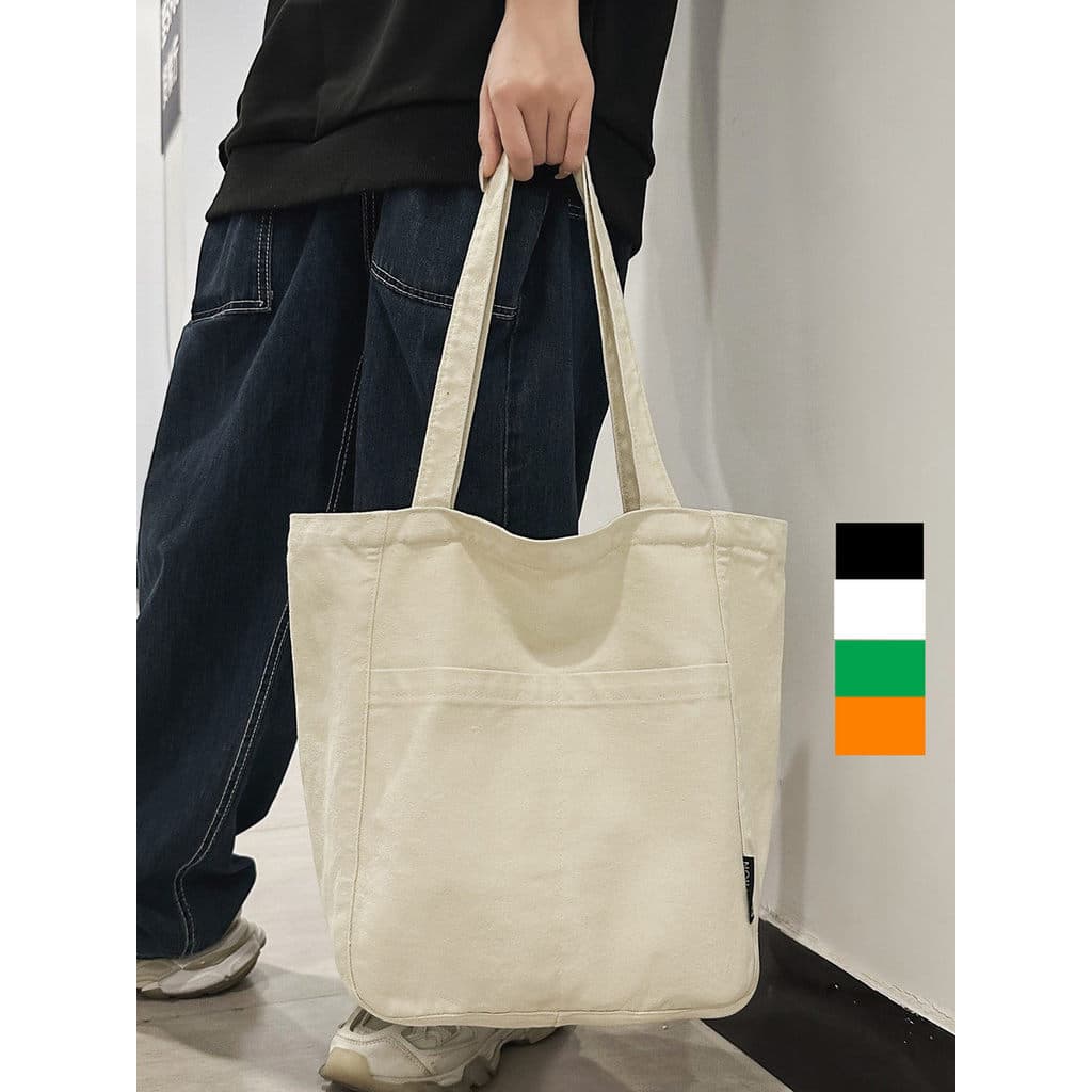 Bolsa de lona masculina Casual simples grande capacidade vela Commuter Tote bolsa masculina estudante classe suplementar