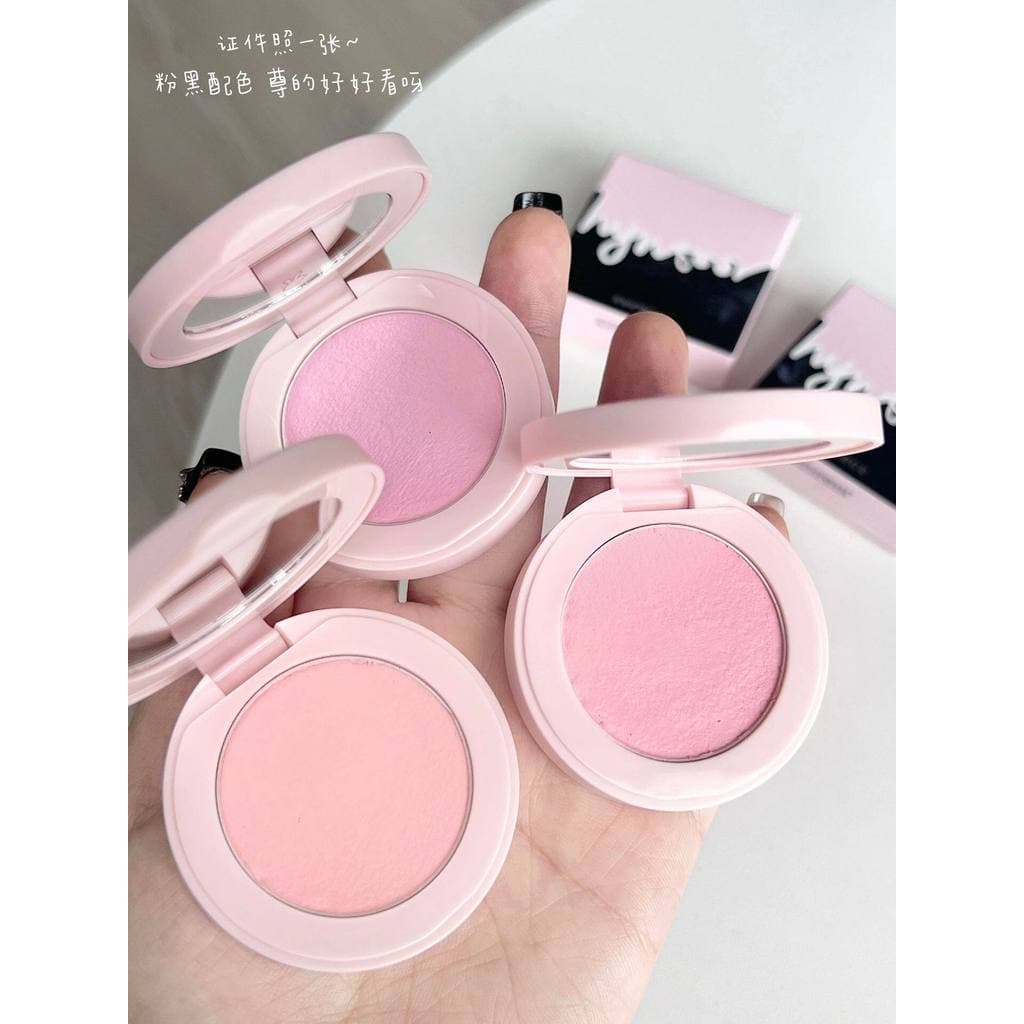 HYNTOOR coelho preto goma blush creme lama brilho Natural expansão cor blush roxo feminino fosco brilho brilho sem maqui