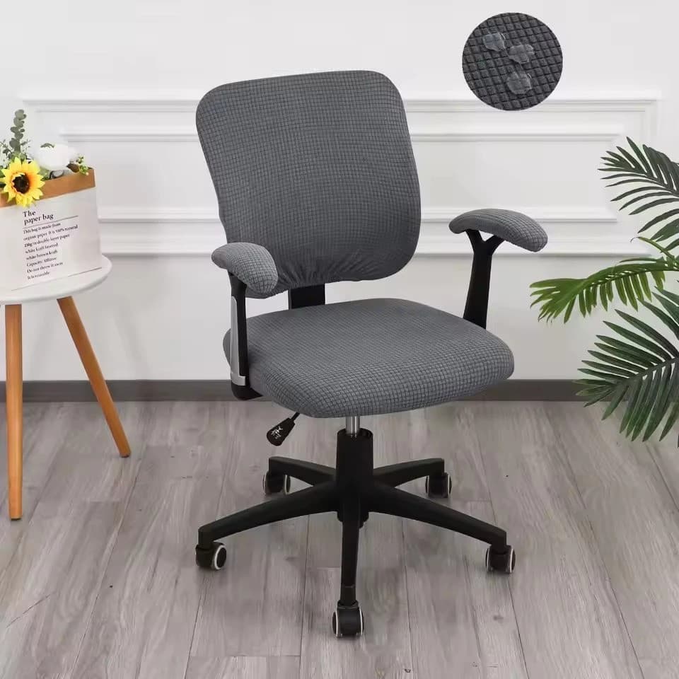 4 Pçs/set Resistente À Água Computadorsplit Cadeira Capa De Assento + Encosto Apoio De Braço