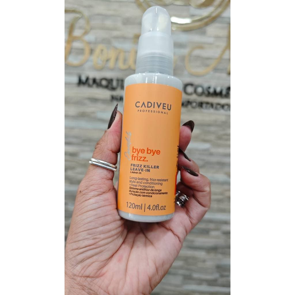 LEAVE-IN CONDICIONANTE SEM ENXAGUE BYE BYE FRIZZ 120ML-CADIVEU