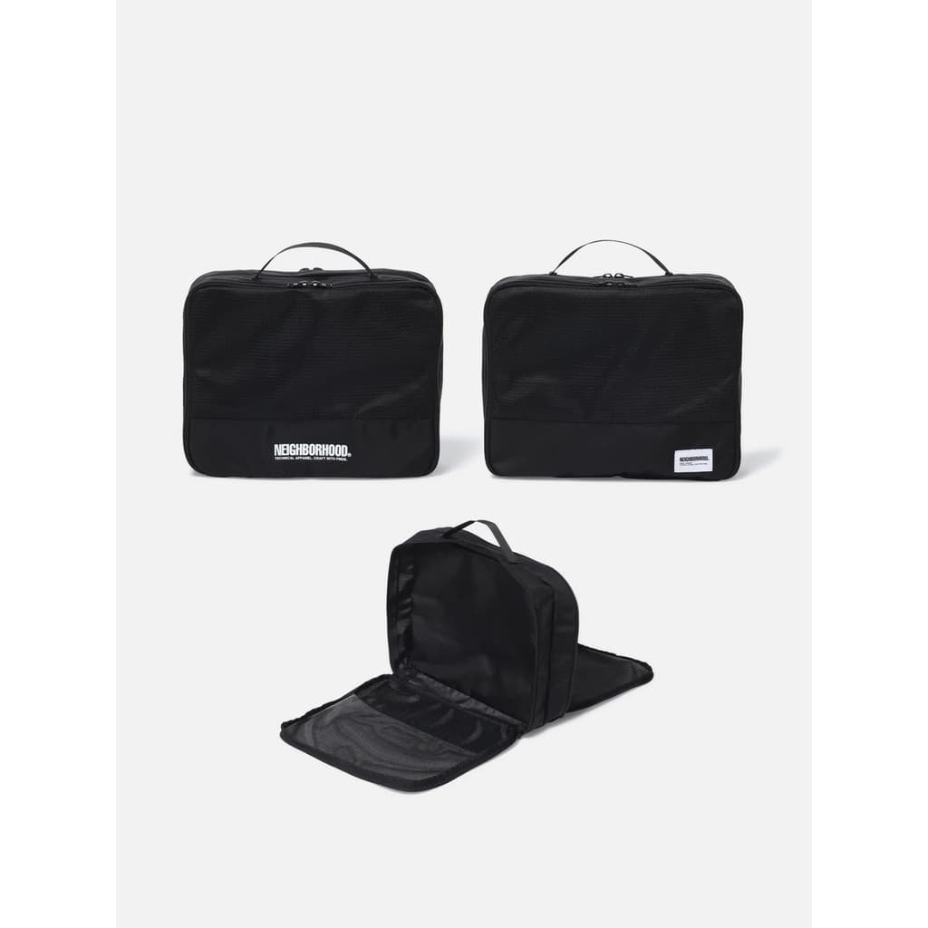 NEIGHBORHOOD NBHD Bolsa de armazenamento de viagem ultraleve Meias Classificação de roupas íntimas Bolsa de armazenament