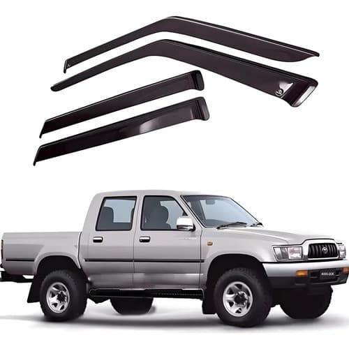 Calha De Chuva Toyota Hilux Cabine Dupla 1997 A 2004 4 Porta