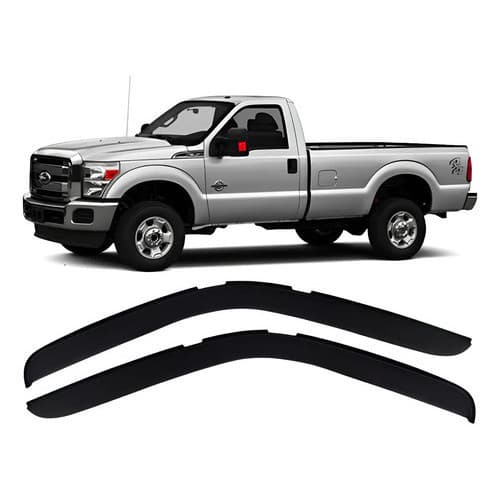 Calha De Chuva Acrilica Fumê F-350 2014 A 2015 2 Portas