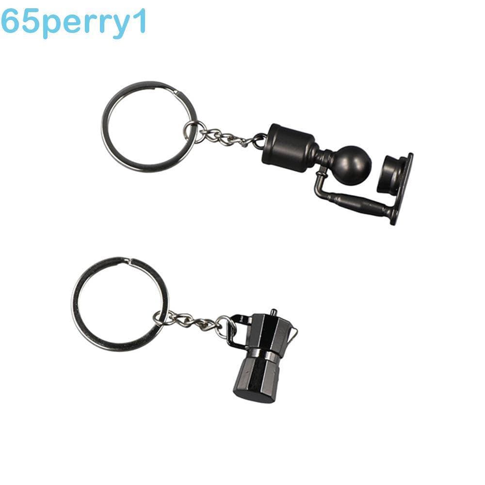 PERRY1 Chaveiro De Café Criativo 3D , Fofo De Metal Com Alça , Jarra Moka