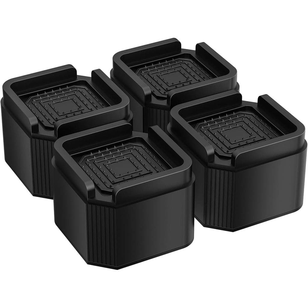 Conjunto de 4 Elevadores de Móveis Resistentes, Ajustáveis, Elevam 2 a 4 polegadas para Sofá, Mesa, Cadeira, Pés de Gela